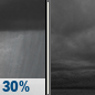 Wednesday Night: A chance of showers and thunderstorms before 8pm.  Cloudy, with a low around 58. Northeast wind 7 to 10 mph, with gusts as high as 20 mph.  Chance of precipitation is 30%.