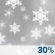 Chance Snow. Chance for Measurable Precipitation 30%