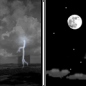 Saturday Night: A chance of thunderstorms before 8pm.  Mostly clear, with a low around 55.